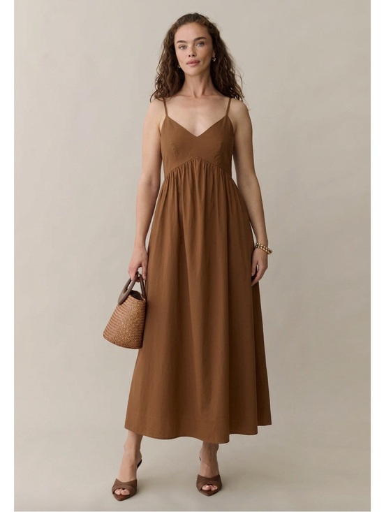 o.p.t Dresses & Skirts - O.P.T Spaghetti Strap Maxi Dress Brown